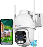 3G/4G Lte Caméra De Surveillance Extérieure Avec Carte Sim, 360° Ptz Ip Caméra 4G Détection Humaine Suivi Auto Vision Nocturne Couleur 30M Audio Bidirectionnel Ip66