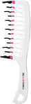 Big Hair Tools XL Size Wavy Wide Tooth Comb, White