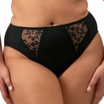 Elomi Trosor Zarla High Leg Brief Svart polyamid 4XL Dam