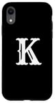 iPhone XR Letter K in white large bold American west style font Case