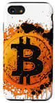 Coque pour iPhone SE (2020) / 7 / 8 Logo Bitcoin, BTC, Logo Crypto, J'adore Bitcoin