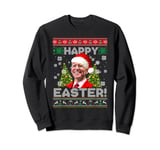 Santa Joe Biden Christmas Happy Easter Anti-Biden Ugly Xmas Sweatshirt