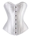 ZXF Bustiers et Corsets Femme Femmes Corset Sexy Body Satin Slim Shaper Bretelles Overbust Taille Plus Corset Bustier (Color : 6, Size : Large)