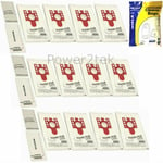 12 X Fjm Vacuum Cleaner Bags For Miele S518-1 S521 S524 Hoover Uk