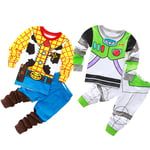 Toy Story Buzz Lightyear Woody Pyjamas Set för Pojkar Woody 2-3 Years