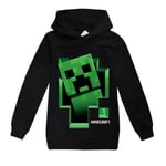 Minecraft Print Barn Pullover Svart Hoodie 130