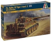 ITALERI - Maquette à assembler et à peindre - Pz.Kpfw.VI Tiger I Ausf.E mi-pr...