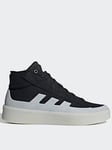 adidas Sportswear Men's Znsored Hi Trainers - Black/White, Black/White, Size 7, Men