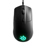 SteelSeries Rival 3 - USB Souris gaming - Capteur Optique TrueMove Core de 8500 CPI - 6 Boutons Programmables - Boutons en Gâchettes Scindées, Noir