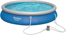 Bestway Fast Set 9,677L Swimming Paddling Pool Set 15' x 33"/4.57m x 84cm