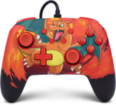 Manette Filaire Améliorée Pour Nintendo Switch, Modèle Switch Oled Et Nintendo Switch Lite, Accessoire De Jeu, Manette De Jeu, Manette Filaire, Sous Licence Officielle- Pokémon:Charizard Vortex