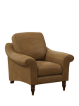 John Lewis Camber Leather Armchair, Dark Leg