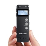 Digital Voice Recorder, Homder USB Professional Dictaphone Recorder with MP3 Player, Activated Rechargeable, Stereo HD Recording for Lectures (16GB)