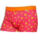 Boxers Happy socks  Boxer Homme Coton PIZZA Rose Jaune