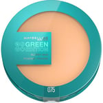 Maybelline New York - Poudre de Teint Matifiante - Enrichie en Beurre de Mangue Fouetté - 97% d'Ingrédients d'Origine Naturelle - Blurry Skin Green Edition - Teinte : 075 - Contenance : 9g