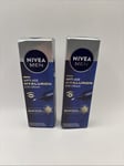 NIVEA MEN Anti-Age Hyaluron Eye Cream 2 x 15ml for deep wrinkles, eye bags