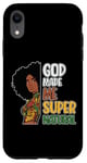 Coque pour iPhone XR Black Queen Natural Hair Beauty God Made Me Mélanine pour femme