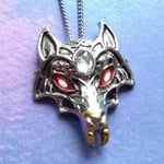 Masque of the Wolf Pendant Necklace Briar Gothic Children of the Night