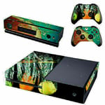 9 Style PVC Skin Decal Cover Sticker Fit XBox One Gaming Console Controller UK