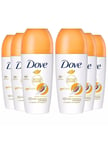 Dove Roll On Go Fresh Passion Fruit 72H Lasting Women's Antiperspirant 50ml, 6pk