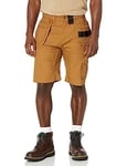 Dickies Men's Temp-iq 365 Tech Duck Shorts, 11”, Rinsed Brown Duck, 42