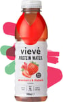 Vieve Protein Water 6x500ml - Strawberry & Rhubarb | 20g Protein, Sugar... 