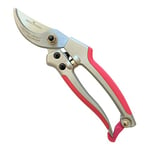 Ladies Garden Secateurs - Lightweight Super-Strong Pruners - 7" for Small Hands & 8" for Medium - Large Hands - Perfect ladies Gardening Gift - (7", Pink)