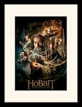 The Hobbit Desolation of Smaug-One Sheet Mounted & Framed 30 x 40cm Print, MDF, Multi-Colour, 42 x 32 x 2.4 cm