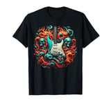 Rock N Roll Guitar Player Music Guitarist Skeleton Hand T-Shirt