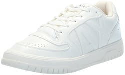 Armani Exchange Homme Canard Basket, Blanc, 45 EU