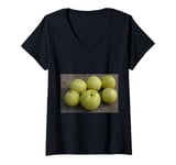 Womens Really Like Amla Fruit Indian Gooseberry V-Neck T-Shirt