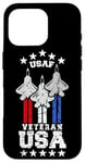 Coque pour iPhone 16 Pro F-22 Raptor Vétéran USA USAF Patriotique Américain USA Militaire