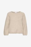 Saint Tropez - Tröja GaineSZ Wool Pullover - Beige