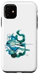 Coque pour iPhone 11 TMNT x Lily Stock Collection Leonardo Watercolor Art