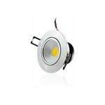 Plafonnier Dimmable Encastrable LED 5W COB - Eclairage 40W Blanc Naturel 4100K