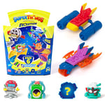 SUPERTHINGS Evolution series – Pack of 6. Includes 4 SuperThings (1 silver captain) and 2 Superjets. Pack 3 of 6