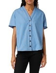 United Colors of Benetton Women's Shirt 5dhjdq04b, Blue Denim 902, M