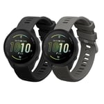 Silicone Watch Strap Set for Garmin Forerunner 165 Forerunner 165 Music 