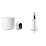 Arlo | Caméra de Surveillance WiFi sans Fils, Pack de 1 HD Jour/Nuit, Etanche IP65 & Accessoire Bras de Fixation Intérieur/Extérieur Accessoire pour Caméra HD, Blanc VMA1000