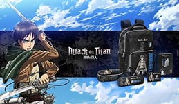 Attack on Titan Etui TOMBOLINO Attache des GIGANTS Comix Anime, Noir, décontracté