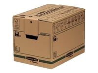 Bankers Box Smoothmove Fastfold Small - Brevlåda - 32.7 Cm X 42.9 Cm X 31 Cm - Instickningsfiler - Brun - Paket Med 5