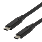 DELTACO – Active USB-C to USB-C cabel with DP-Alt Mode, 10 Gbps, 60W 3A, 8K/30Hz, 3m, black (USBC-