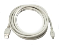 USB 2.0 Cable 300 Cm Charging Cable For Nikon Coolpix Cameras In White