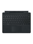 Microsoft Surface Pro Signature Keyboard - keyboard - with touchpad accelerometer Surface Slim Pen 2 storage and charging tray - AZERTY - Belgium - black - Tastatur - Belgisk - Svart