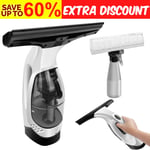 Electric Cordless Window Vac Rechargeable Vacuum Cleaner Sponge Wiper Compact 
