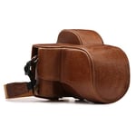 MegaGear MG1340 Ever Ready Genuine Leather Case and Strap with Battery Access for Fujifilm X-E3 Camera - Light Brown