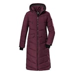 Killtec Femme Manteau d'hiver/manteau en duvet avec capuche KOW 62 WMN QLTD CT, dark plum, 46, 38642-000