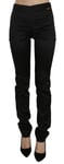 GALLIANO Pants Black High Waist Slim Fit Skinny Women Trouser W26