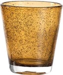 Leonardo Burano 034762 Lot de 6 verres à eau, fabriqués à la main, passent au lave-vaisselle, en verre coloré, jaunes, 330 ml