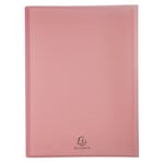 Exacompta - Réf. 5859E - 1 Protège-documents personnalisable Kreacover Pastel - 50 pochettes cristal lisse - 100 vues - pour A4 - dim 24x32cm - couverture en polypro semi-rigide -5 couleurs aléatoires